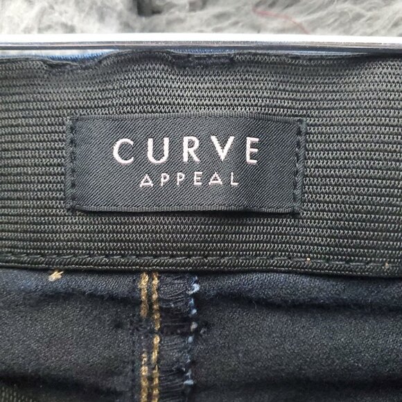 Curve Appeal Jeans Womens Size 10 Blue Curvy Fit Stretch Denim - Picture 3 of 12